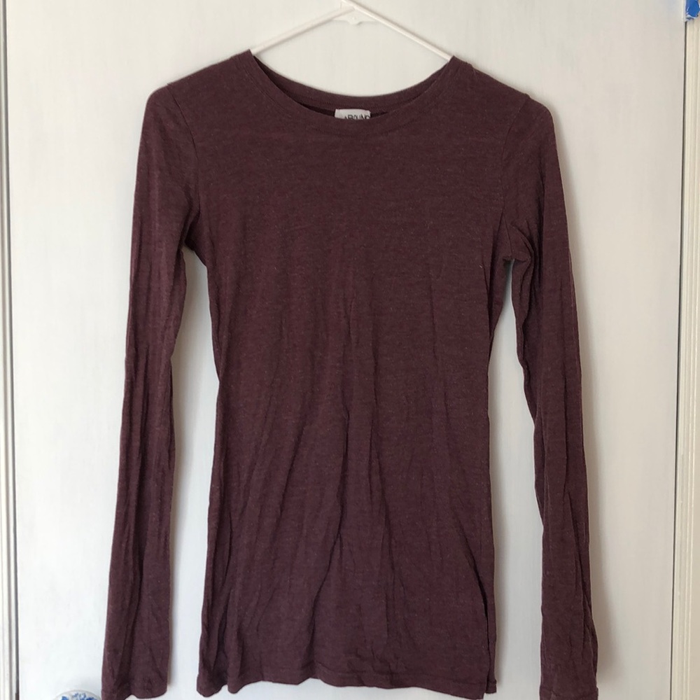 Purple long sleeve shirt
